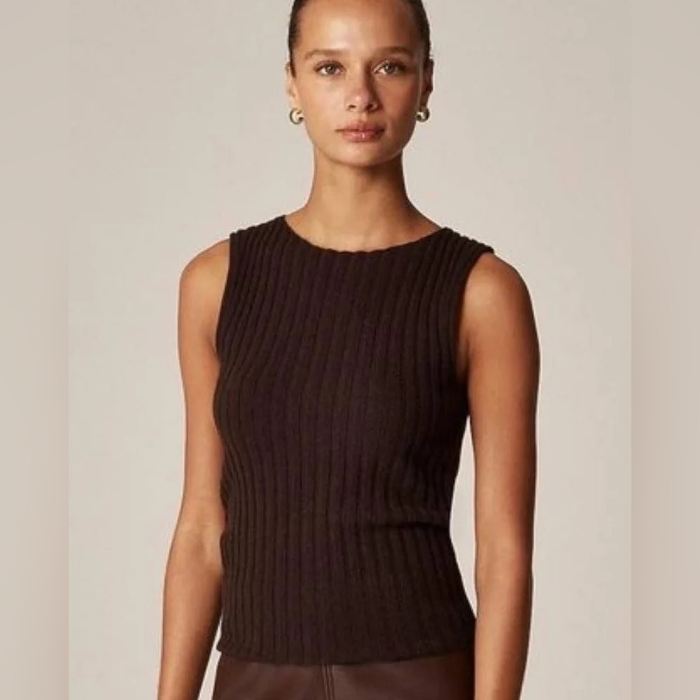 J. Crew Ribbed Cashmere Shell